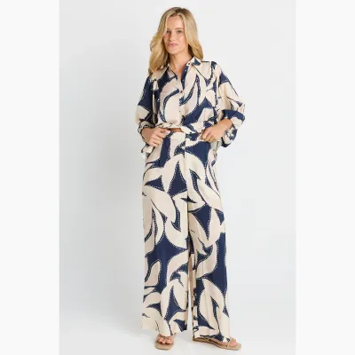 Zander Pant - Navy Floral Print