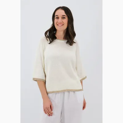 Clarice Boxy Knit Tee