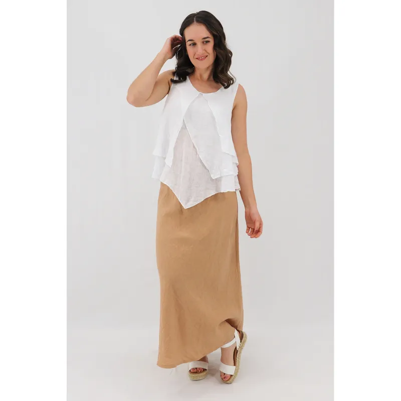 Claretta Bias-Cut Skirt