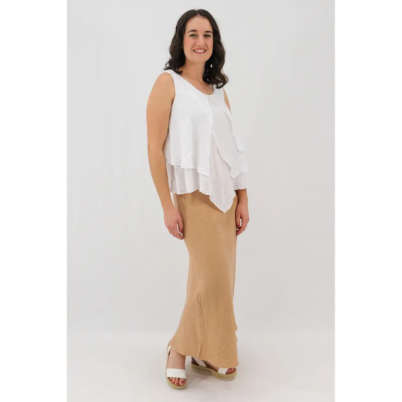 Claretta Bias-Cut Skirt