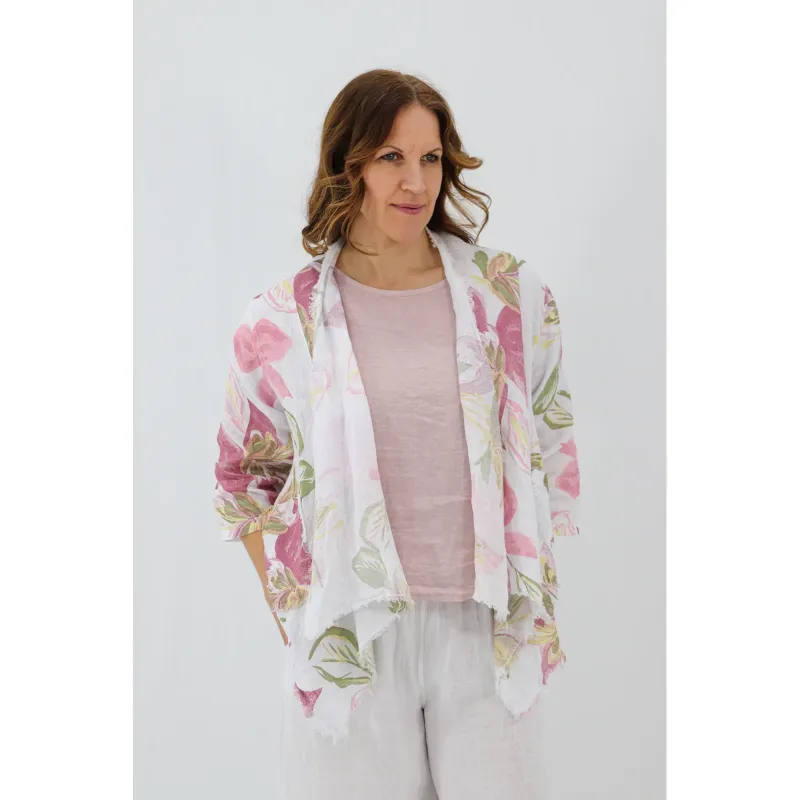 Nella Raw Edge Cardi - Lily