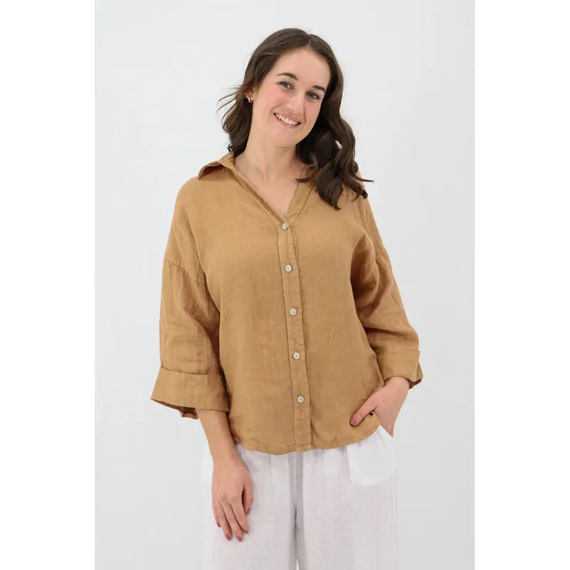 Kierra 3/4 Button Up Shirt