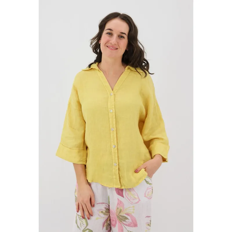 Kierra 3/4 Button Up Shirt