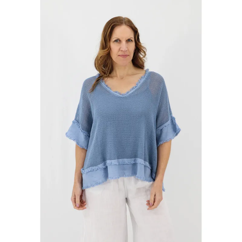 Madona 2pc Cotton Mesh Tee