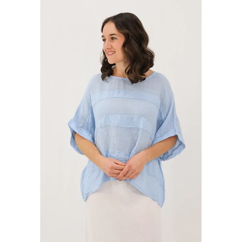 Angie Linen Gauze Blouse
