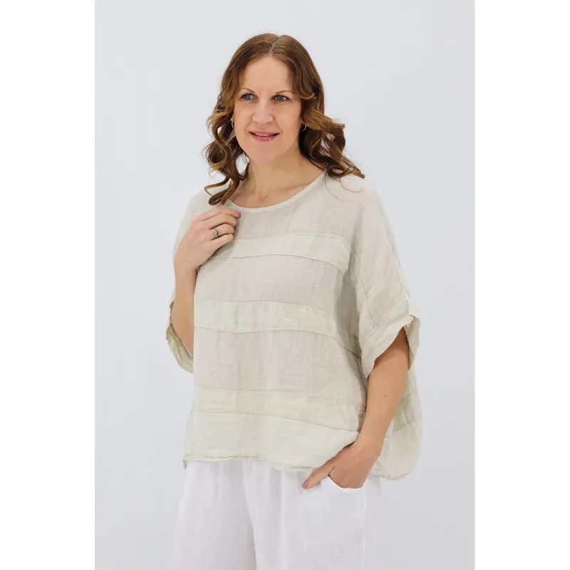Angie Linen Gauze Blouse