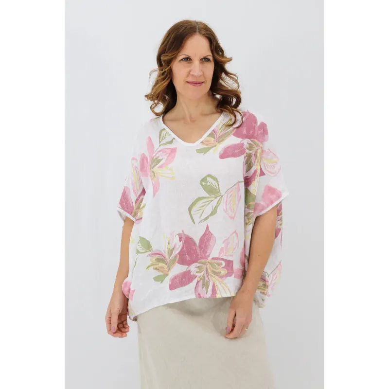 Lavita Linen Blouse - Lily
