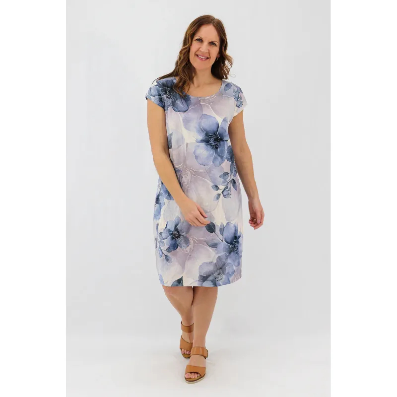 The Midi Dress - Fading Florals