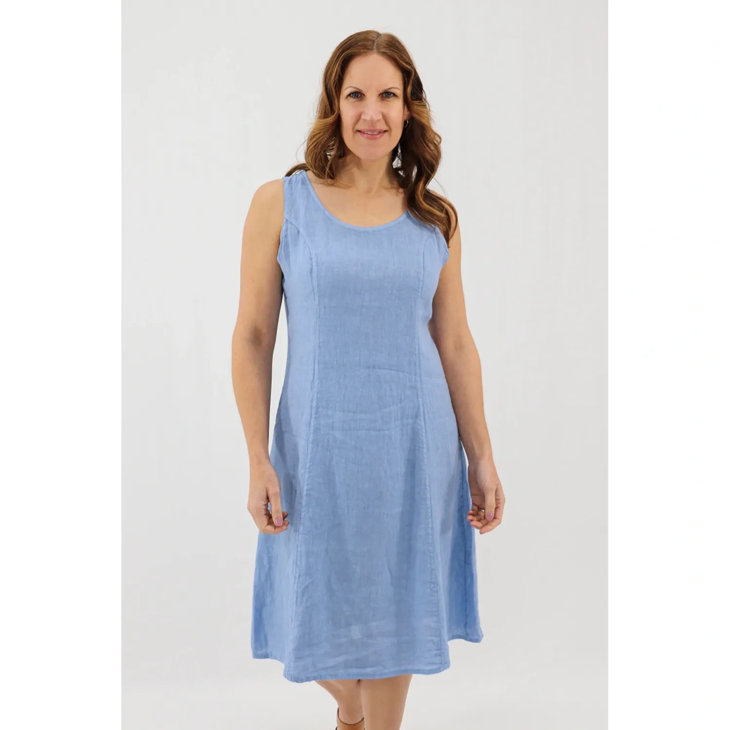 Bellina Sleeveless Midi, Colour: Denim, Size: S/M