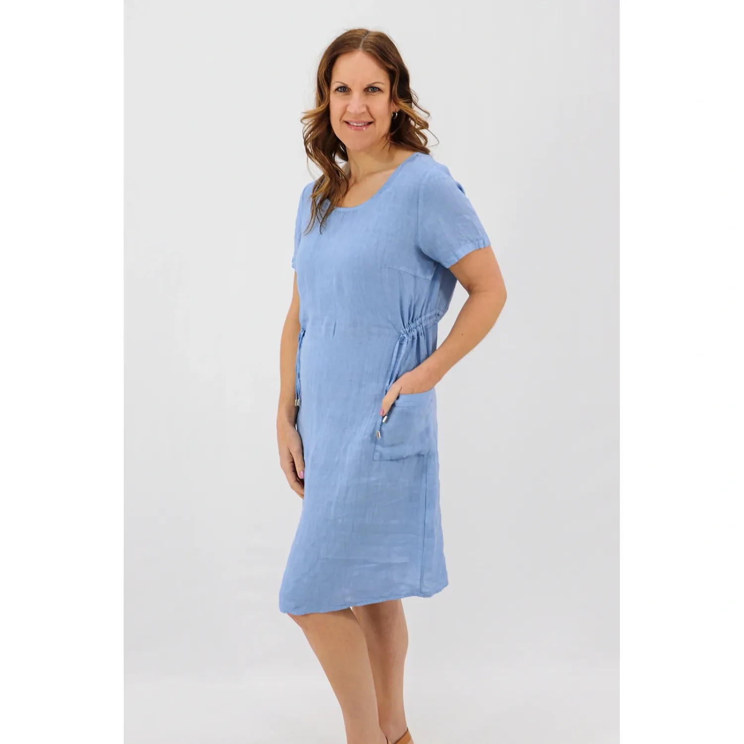 Side Detail Midi, Colour: Denim, Size: S/M