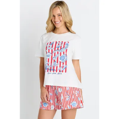 Ellia Crew Tee - Sun, Sea, Love