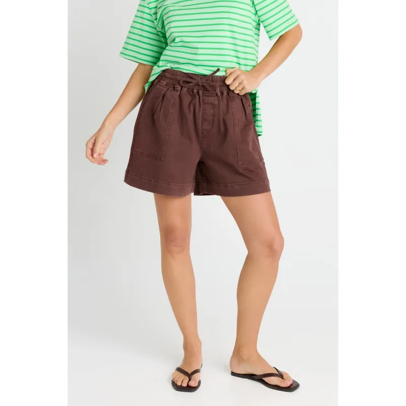 Quinn Cotton Short - Chocolate