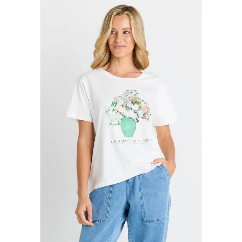 Ellia Crew Tee - Flower