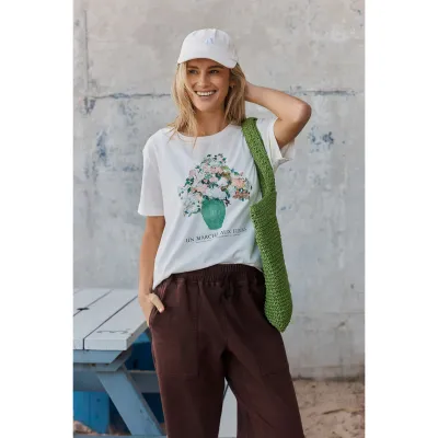 Ellia Crew Tee - Flower