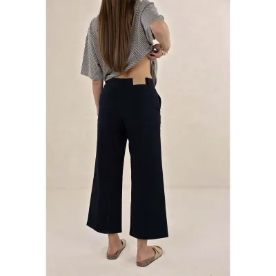 Margot Drill Pant - Navy