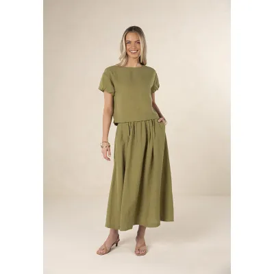 Sola Skirt - Olive