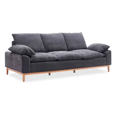 Feather Blend 3 Seat Sofa - Grey
