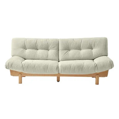 2 Seat Sofa w Cushion - Natural/CreamGrey