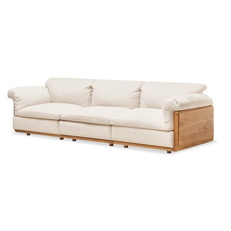 3 Seat Sofa - Natural/White