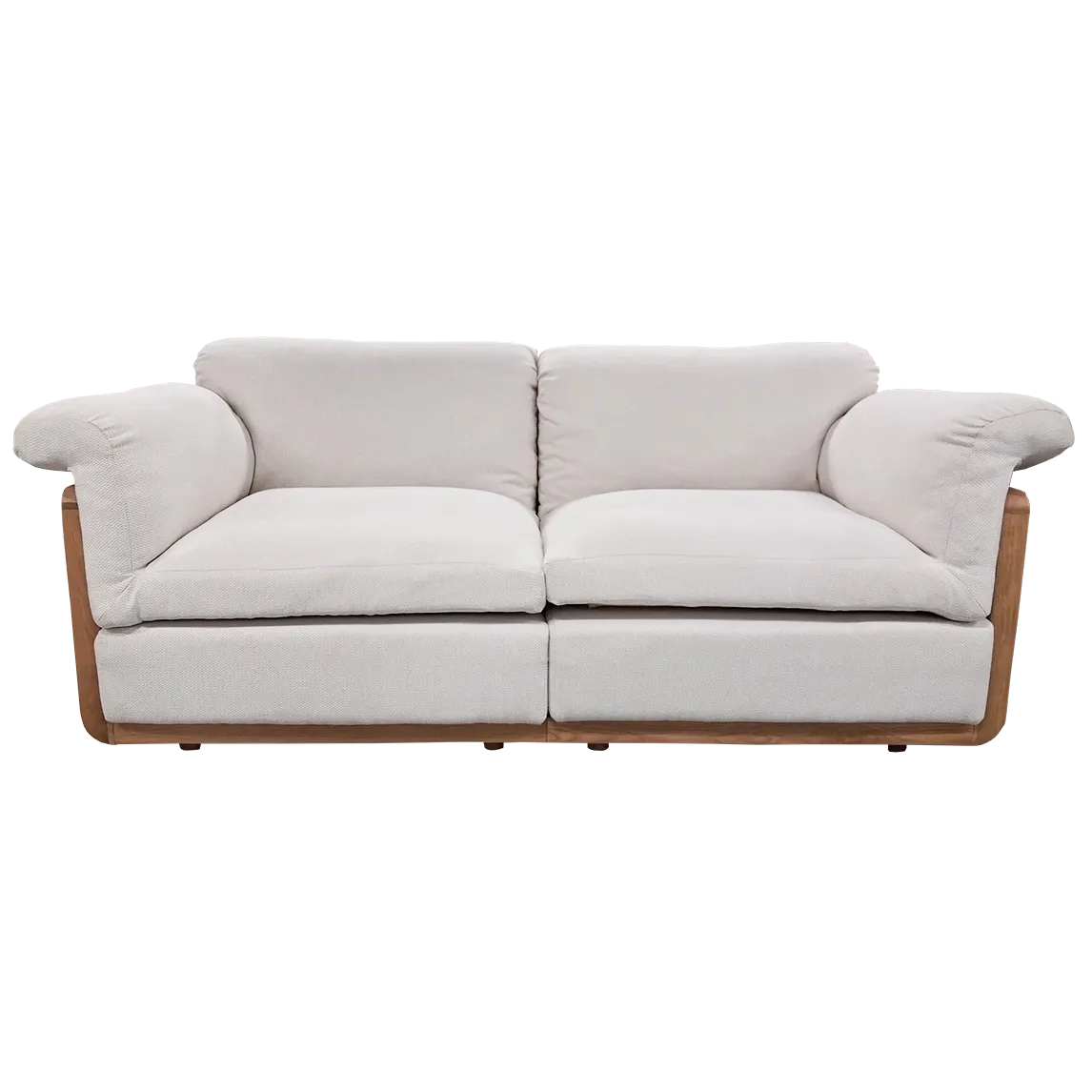 Double Seat Sofa - Natural/White