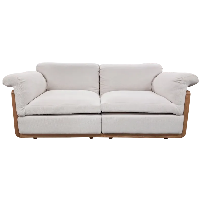 Double Seat Sofa - Natural/White