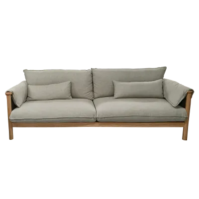 3 Seat Sofa - Natural/Light Coffee