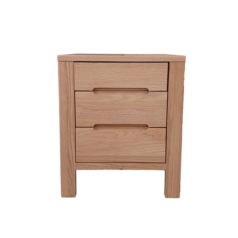 Nightstand w 3 drawers - Natural