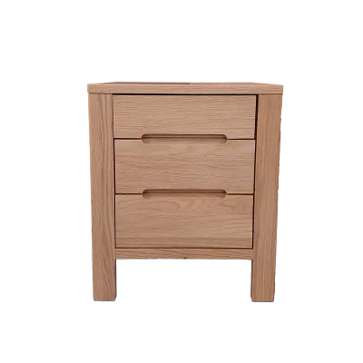 Nightstand w 3 drawers - Natural