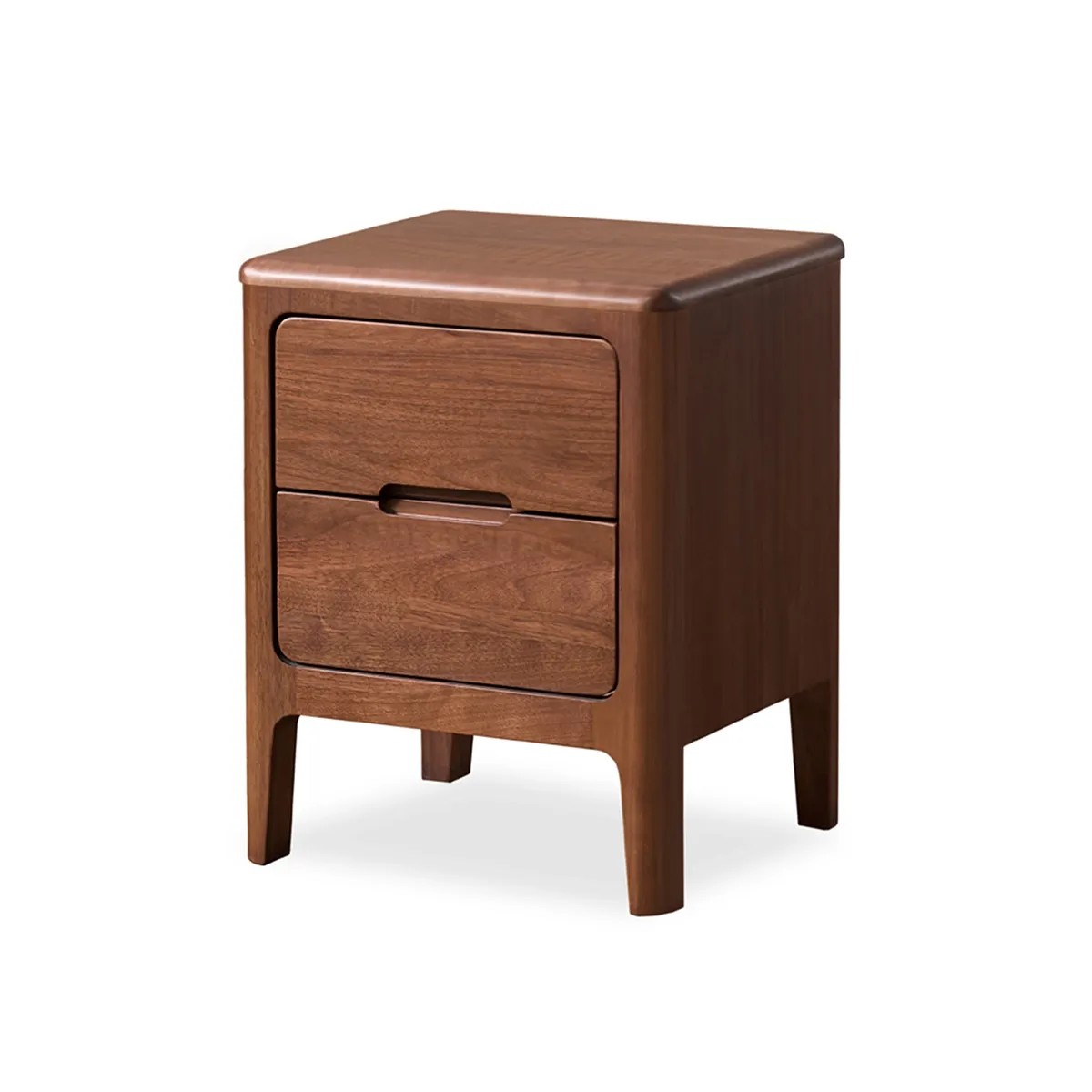 Nightstand w 2 drawers - Black Walnut