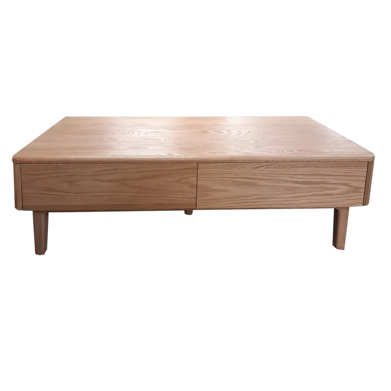 Coffee Table w 4 Drawers - Natural