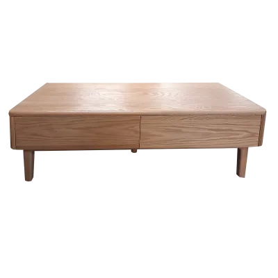 Coffee Table w 4 Drawers - Natural