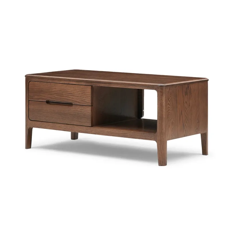 Coffee Table w 2 drawers/1 door - BlkWalnut