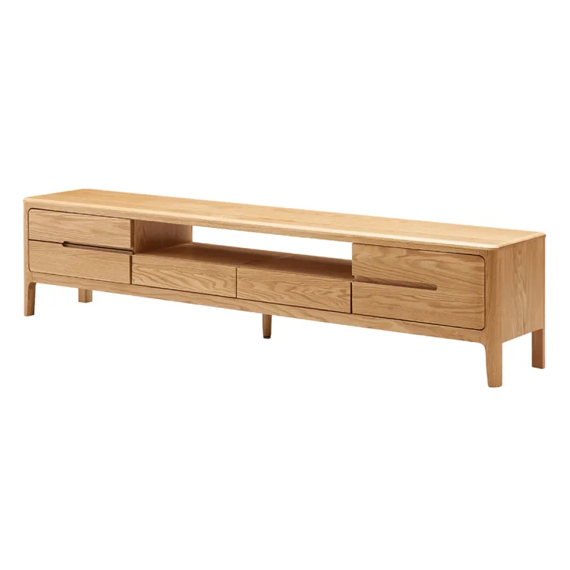 TV Stand w 4 drawers/1 door - Natural