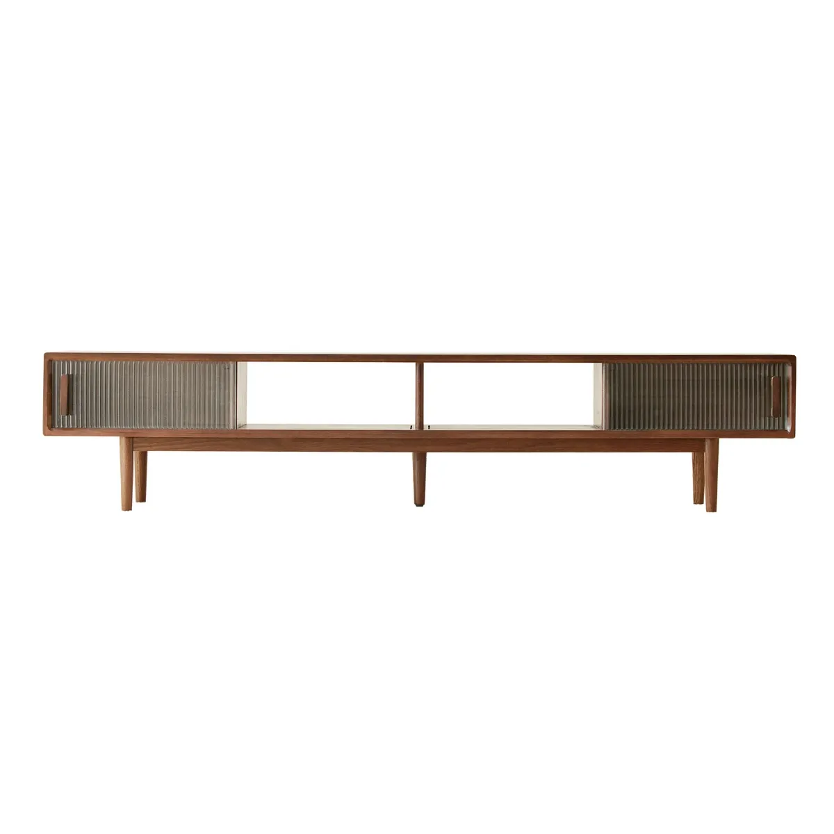 TV Stand w 2 sliding doors - Black Walnut