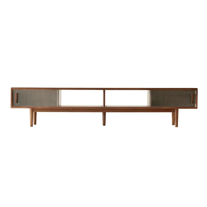 TV Stand w 2 sliding doors - Black Walnut