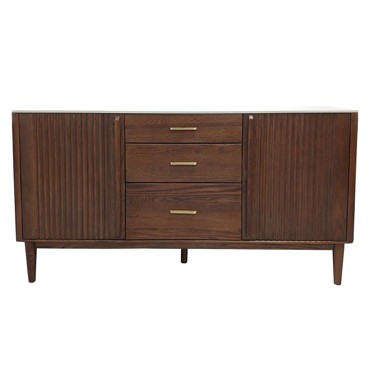 Sintered Stone Sideboard - Black Walnut