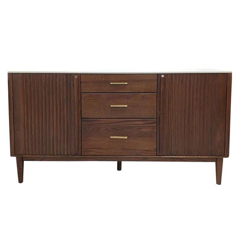 Sintered Stone Sideboard - Black Walnut