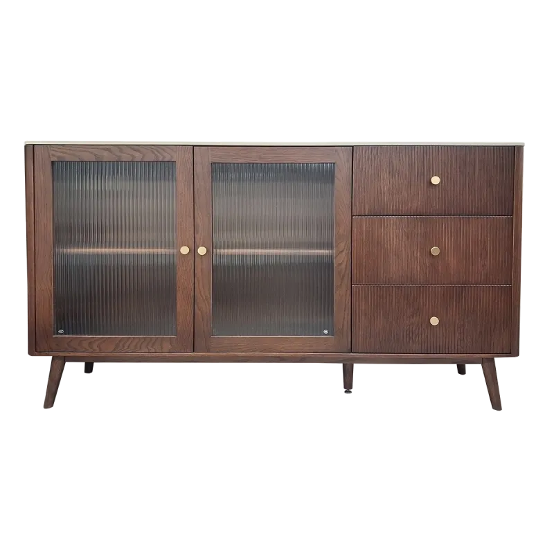 Sintered Stone Sideboard - Black Walnut