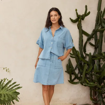 Dawn Denim Shirt - Medium Wash