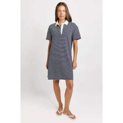 Freddy Polo Dress - Navy/White Stripe