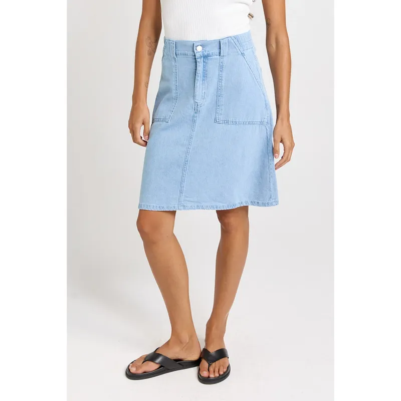 Aida Denim Skirt - Medium Wash