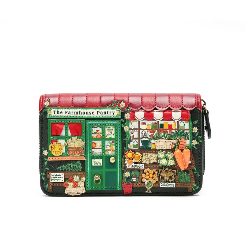 Medium Ziparound Wallet - Farmhouse Pantry