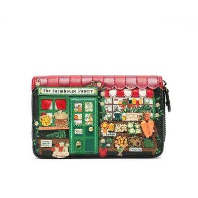 Medium Ziparound Wallet - Farmhouse Pantry