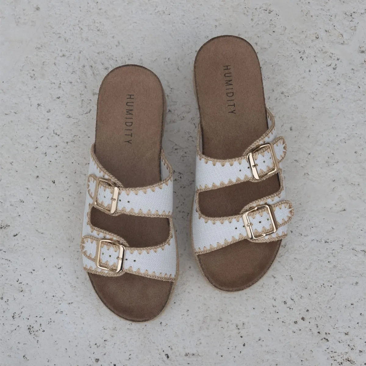 Linen Slide - White