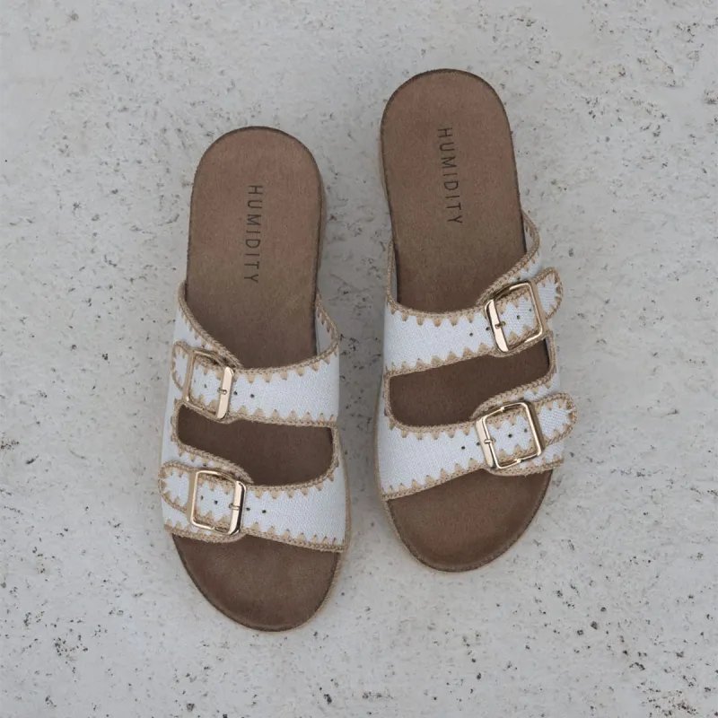 Linen Slide - White