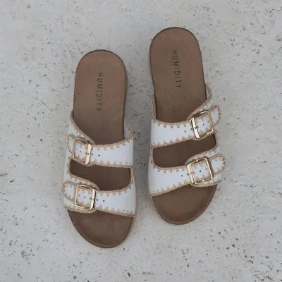 Linen Slide - White