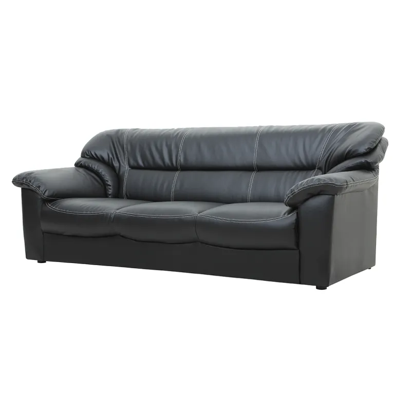 Winton 3 Seater - York Black