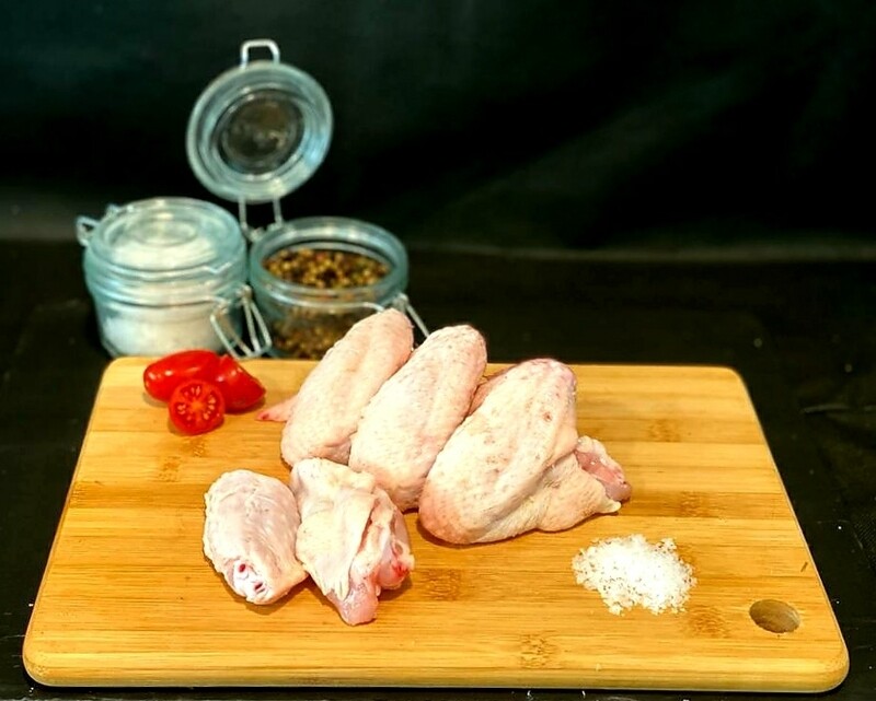 009 -- ALAS DE POLLO BLANCO  (Bandeja) 500gr.