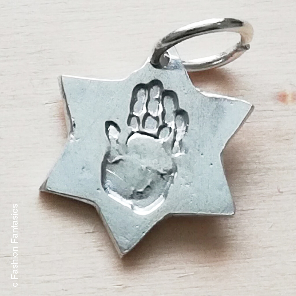 Star or Shield Pendant Silver