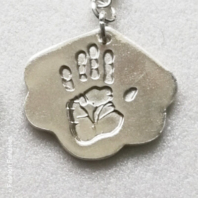 Flower Shaped Pendant Silver